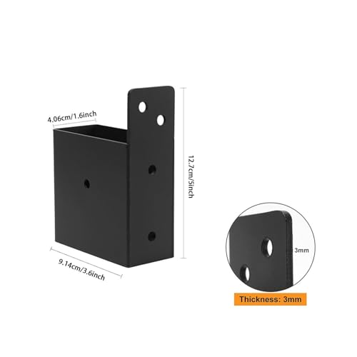 Wmqbjta パーゴラブラケット 4個入り 2x4木製支柱用金属金具 [2]