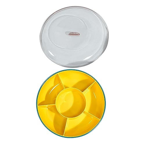 BRIGHTFUFU Divided Fruit and Nut Storage Box Snack Organizer with Multiple Compartments for Candies Dry Fruits and Nuts for Weddings and Celebrations