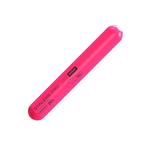 Staleks Pro Short Straight Beveled Plastic Nail File Base Expert 20s 130 mm Compact Reusable Base for Disposable Nail Files Hygienic Manicure & Pedicure Tool