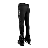 LIUHUO Eiskunstlaufhose für Mädchen, atmungsaktiv, elastisch, bequem