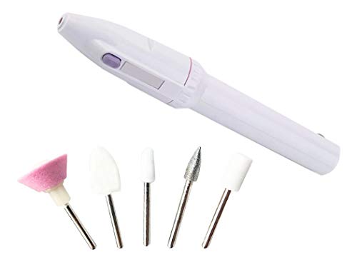 Lixa De Unha Automática Portátil Com 5 Adaptadores