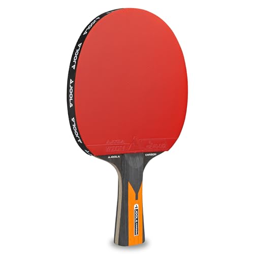 JOOLA Carbon Control Raqueta de Ping Pong Profesional, Rojo/Negro, Talla Única