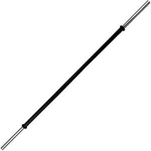 BodyRip Weight Lifting Barbell Bar | Chrome, Anti-Slip Hand Grip, Solid Steel, Gym Equipment | Training, Fitness, Exercise, Workout | Choose from Olympic, Standard, Studio, Super Ez Curl with Collars