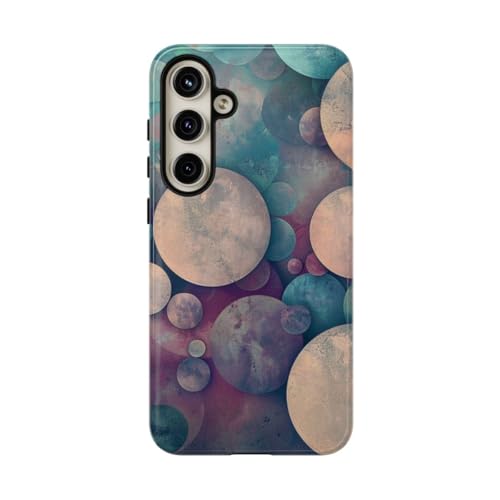Coque Samsung S24 Plus luxueuse et brillante motif cercles colorés