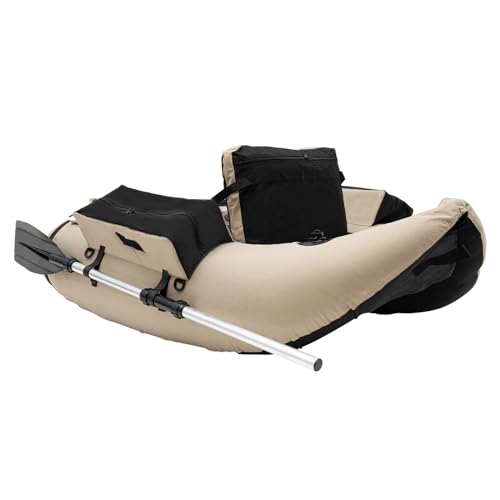 Fishing Boat, Outdoor Fishing Boat with Adjustable Backrest, Load Capacity 286.6 lbs, Oxford Cloth Fishing Boat for Outdoor Fishing in Rivers and Lakes