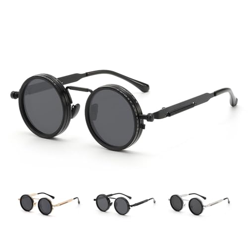 Windsky Flexvision Adjustable Sunglasses 9 Gear Brightness Adjust Black Sunglasses Lightweight Durable Scratch Resistant for Daily Outdoor Driving (Black)