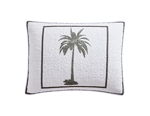 Tommy Bahama - Queen Quilt, Reversible Cotton Bedding, Lightweight All-Season, Dorm Room Essentials, Green/White by Tommy Bahama - Image 6