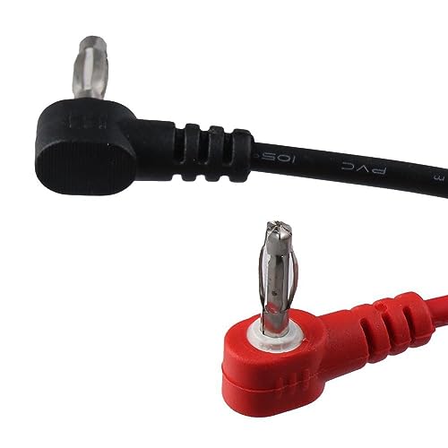 Image of 2Pair Banana Plug Multimeter Probe Test Lead Cable, Electrical Test Lead Probe Cable Connector, 1000V, 0.6M Long(Black,Red)