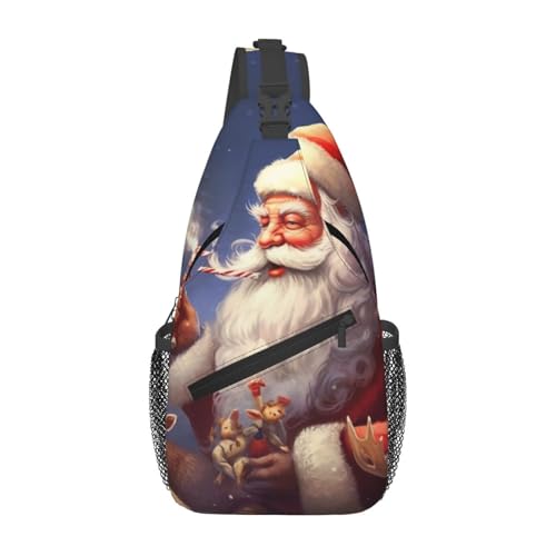 Sac à bandoulière amusant Père Noël pour vos voyages et trajets