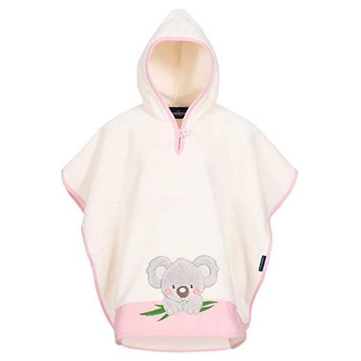 Morgenstern Poncho Handduk Barn Huva 100 % Bomull Koala Ålder 1 2 3