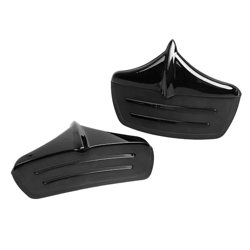 Image of Black Rear Fender Mud Flaps Edge Tip Accents Trim for Harley Tri-Glide Ultra Classics FLHTCUTG 2011-2023 and FLHXXX Street Glide Trikes 2011