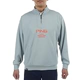 [ピン アパレル] メンズ ハイネックスウェット (ハーフジップ・ダンボール) / ゴルフ / 621-5162101 020_グレー 3L