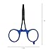 Kingfisher Fishing Accessory Fly Fishing Scissor Clamp Forcept Hemostat for Fly Fishing Hook Removal, Straight (Blue, 4 Inch)