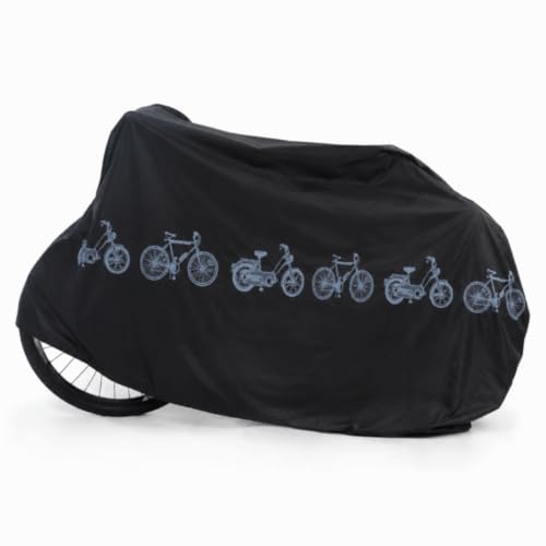 Funda impermeable para bicicleta 200x100cm - Protector PEVA para bicicleta, scooter y motocicleta (Negro)