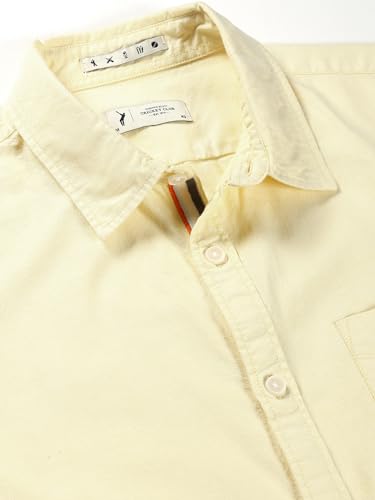 Image of Thomas Scott Men's Cotton Casual Shirt | Regular Fit | Soft & Breathable Fabric | Stylish Everyday Wear for Work, Travel & Outings