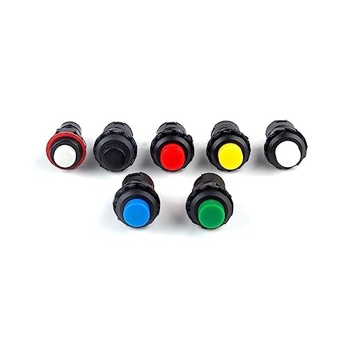 Bouton-poussoir 12mm autobloquant 3A pour contrôle de circuits variés