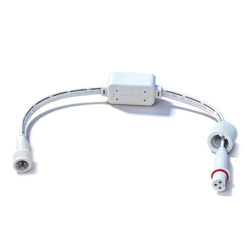 for Govee Permanent Outdoor Lights Pro Driver Module Signal Booster, Voltage Transformer Supports Up to 200ft, Compatible with H706A/H706B/H706C, IP68 Waterproof, Easy Install(White)