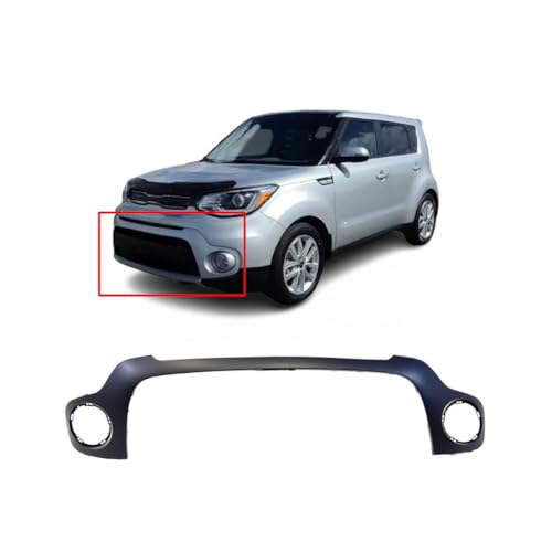 Image of Compatible with Kia Soul 2017-2019 Front Center Bumper Cover | Hatchback, Ready to Paint, OEM 86513B2500, KI1000190