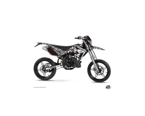 Kit déco Beta RR 50 Motard Kutvek Freegun gris rouge pour les trajets urbains