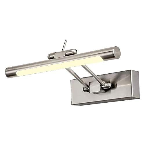 Luces de Espejo de tocador Modernas para baño, 10 W, LED, 24 Pulgadas, iluminación de Pared para Sala de Estar, Espejo de tocador, Entrada, Pasillo, sótano, Garaje, Armario, Cromo