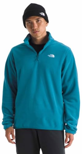 The North Face Men's Glacier Fleece ¼ Zip Jacket Fleece Quarter Zip Pullover, Dusk Blue, US Small