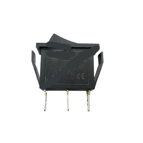 Interruptor KCD3 de 3 pines y 2 posiciones para control de corriente de 16A y 250V color negro 2