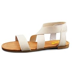 Ankle Beige Flat Sandals