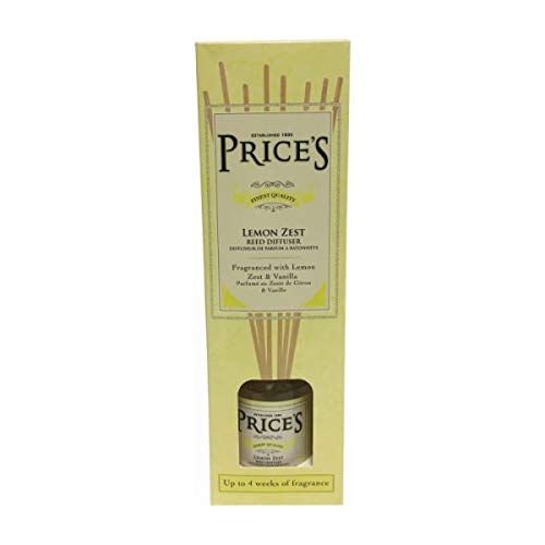 Price's Yellow & Orange Candles Heritage Reed Diffuser - Lemon Zest