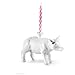 Produktbild Donkey Products Happy Zoo Day Lucky, Kerzenständer Schwein, inkl. 4 Kerzen, Porzellan, Weiß, 16 cm, 210794