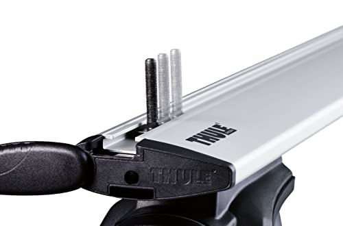 Thule T-Track Adapter 697-4 Zum Befestigen der Dachbox direkt in der T-Nut, 697400, Aluminum