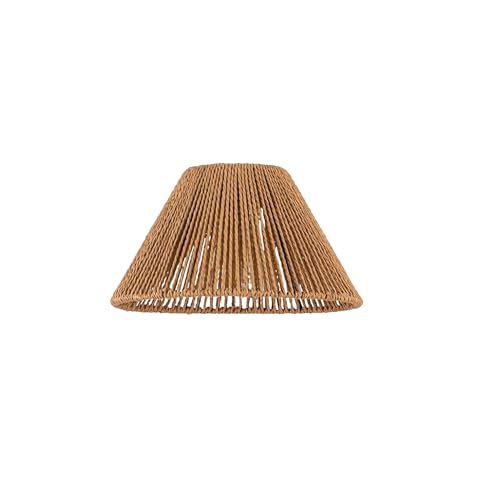 Boho Rattan Lampenschirm H&auml;ngelampe Stehlampe Papierlampenschirm Pendelleuchtenschirm Korblampen H&auml;ngend Laterne Korb Ersatzschirm Schatten Zubeh&ouml;r f&uuml;r Wandleuchte Tischlampe H&auml;ngeleuchten Deckenlampe