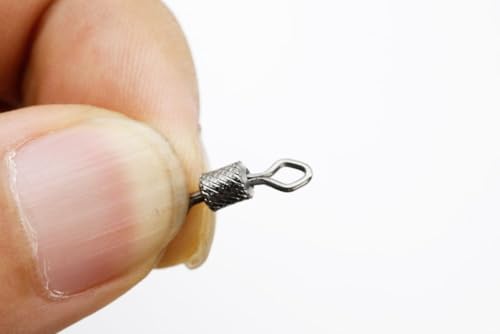 200 piezas swiveles de acero inoxidable para pesca miniatura 4