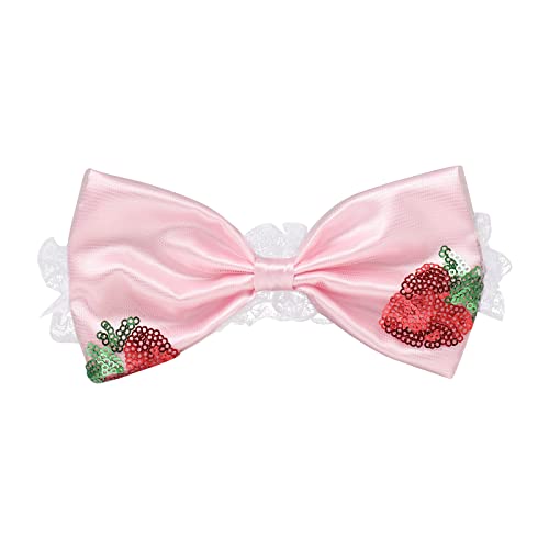 Toddler Baby Girls Sleeveless Backless Strawberry Mesh Tulle Dress Headband Little Girl Christmas Holiday Ruffle Tutu Dress Sundress Birthday Party Princess Dresses 2Pcs Summer Outfit Pink 12-18M #TOP3