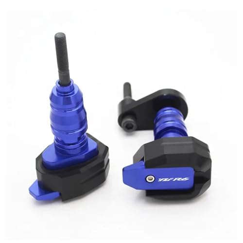 Moto protection chute pour Yamaha YZF R6 2006-2016 sliders de moteur bleu