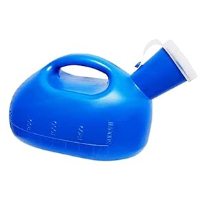 Urinoirs voor heren – 2000 Ml mannelijk urinoir met deksel Grote capaciteit urinebekers voor incontinentie Ouderen…