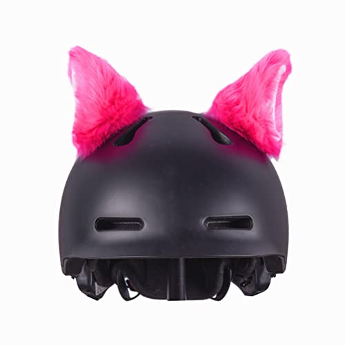 Tianbi 2Pcs Plush Cat Ears,Hair Clips Hairpins Headwear,Cute Helmet Accessories for Bicycle Helmet Ski Motorcycle Helmet Snowboard Helmet (Helmet Not Included) - Image 3