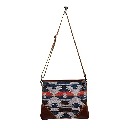 Myra Bag Western Leather Crossbody Bag for Women - Upcycled Canvas Shoulder Bag Jolie Arya4