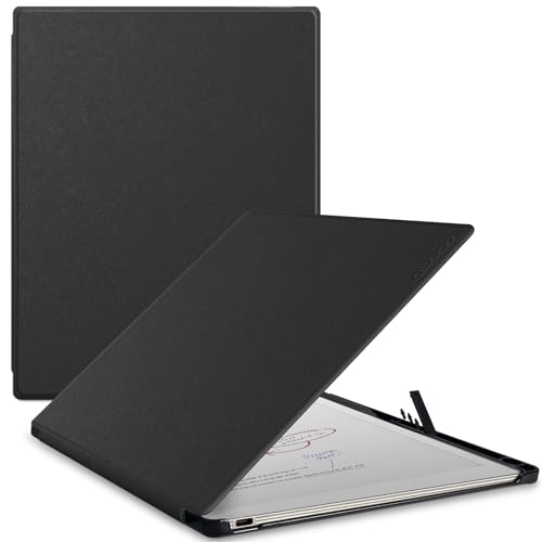 Case for Remarkable Paper Pro Tablet 11.8" (Released in 2024), Hard Back Shell Protective Book Folio Cover with Built-in Pen Holder, with Auto Sleep/Wake Function.