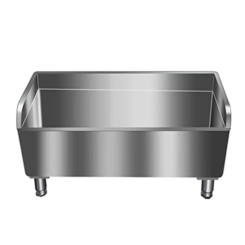 SdaryWare Évier Utilitaire autoportant, Bassin de Service pour serpillière, Station de Lavage, évier de Sol Commercial Robuste en Acier Inoxydable, bac à lessive pour Balcon d