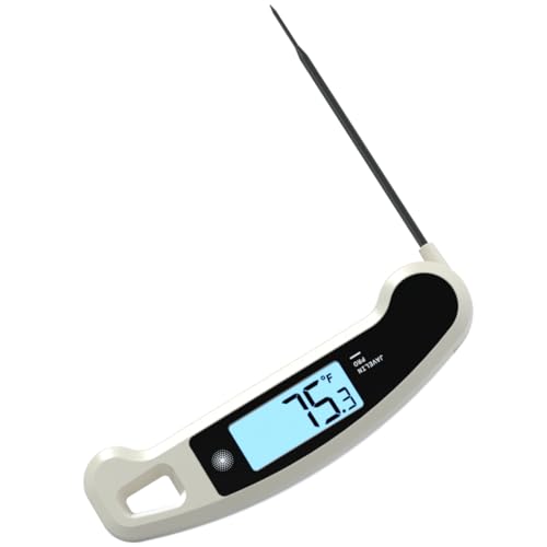 Lavatools PX1D Javelin PRO Duo Ultra Fast Professional Digital Instant Read Meat Thermometer for Grill and Cooking, 110cm Probe, Auto-Rotating Backlit Display, Splash Resistant – Panda