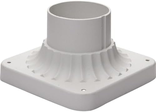 Outdoor Essentials-Cast Pier Mount in Commodity Style-White Finish