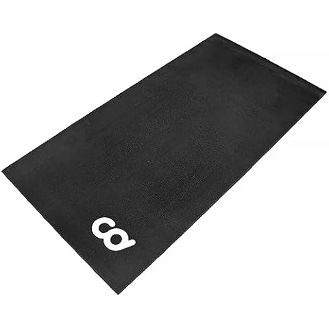 CyclingDeal Bike Trainer Floor Mat - Compatible with Indoor Exercise Stationary Bike Treadmill Elliptical Waterproof Gym Flooring Equipment - Indoor Cycle Stepper - Soft 30" x 60" (76 x 153cm) Cover