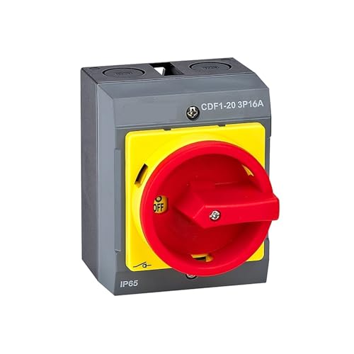 Interrupteur-sectionneur CDF1-20 16A 3P en saillie avec boîtier de protection