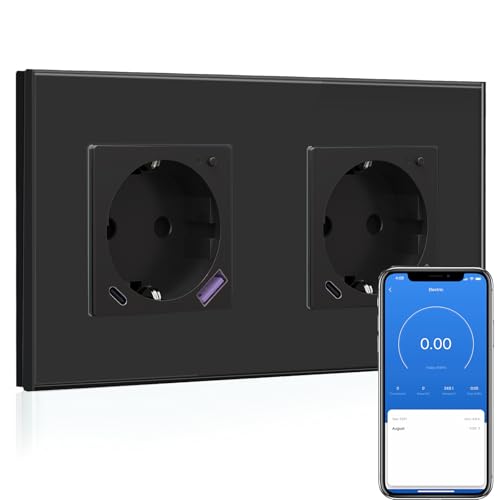 BSEED Wlan Schuko Steckdose mit USB C 20W Schnellladegerät,Smart...