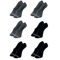 HANG LOOSE Kit 6 Pares de Meia Super Invisível Cano Curto Original Masculino Adulto, 3 Cinza Mescla Escuro - 3 Preto, 39-44