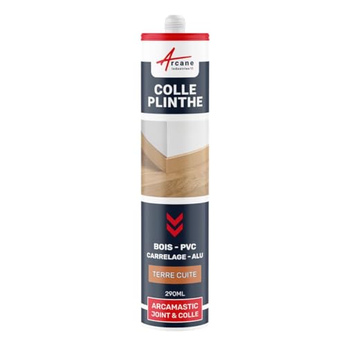 Colle plinthe, bois et carrelage, pose facile - 290 ml x 1 Terre Cuite - ARCANE INDUSTRIES