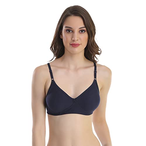 Image of Cotton Blend Seamless Bra for Womens
