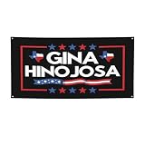 3x6 Ft Gina Hinojosa for Governor 2026 Banner Sign Support Gina Hinojosa Wall Banners Yard Flags Decorations