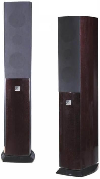 FSS-1800SE Hi-Fi Floor Standing Speakers, 2-Way Vented Box System, Metallic Cherry, Real Wood Veneers, 40Hz-20KHz, 80W