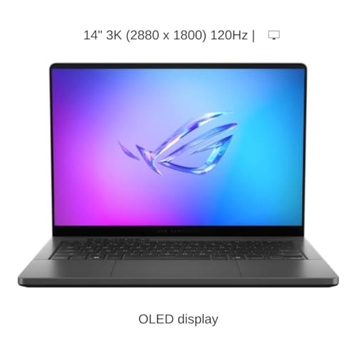 Image of HIDevolution [2025] ASUS ROG Zephyrus G14 GA403UP [Grey] 14 inch 3K 120Hz OLED, 4.0 GHz Ryzen 9 270, RTX 5070, 32GB LPDDR5X RAM, 1 TB PCIe SSD, Windows 11 Pro